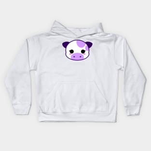 Cute Blueberry Milk Cow Kids Hoodie